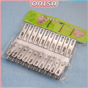 20pcs Stainless Steel Clothes Pegs Metal Sealing Clip Windproof Mini Hanging Pins Clips For Coat Pants Laundry Washing