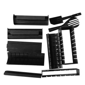 Sushi Maker Set Machine Sushi Mold Bazooka Roller Kit Vegetable Onigiri Rolling Bamboo Mat DIY Kitchen Tools Accessories