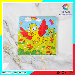 Tranh Gỗ 2D Ghép Hình Con Vật Ngộ Nghĩnh Cho Bé Yêu (Hình Ngẫu Nhiên )