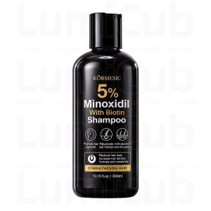 Minoxidil 5% Hair Grower with Biotin Shampoo And Conditioner 300ml for Hair Loss Treatment-KORMESIC