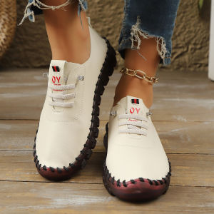 26 Autumn Soft Sole Shoes For Middle-Aged And Elderly Women Slip-On Comfortable Customizable Shoes For Mothers