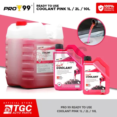 Pro-99 Coolant Ready to use Coolant Pink / Red Long life coolant 1L 1Liter / 2L 2liters / 10L 1Pail - 1pc