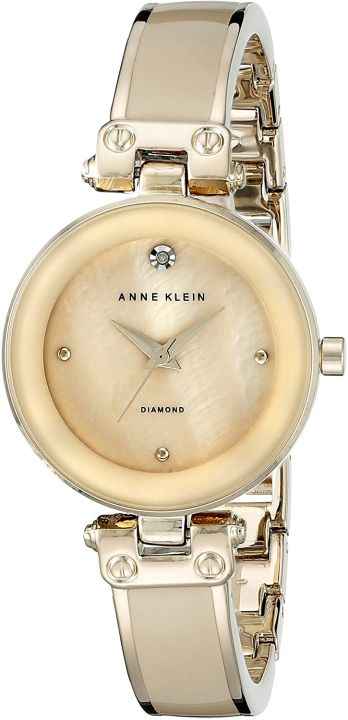 Anne Klein Women's AK/1980TMGB Genuine Diamond Accent Dial