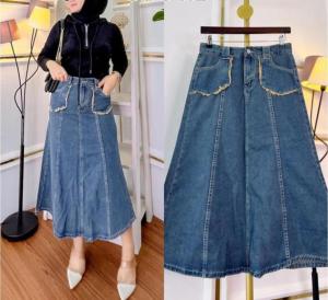 Rok  Quin Bahan Jeans Sctret Premium