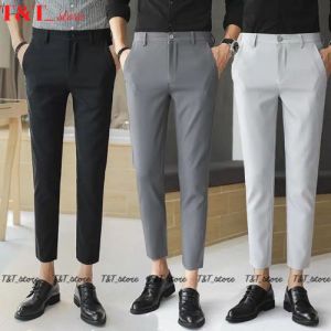 Quần tây âu nam có size đại. Quần tây âu dài nam phong cách trẻ trung trẻ trung sang tròng và lịch thiệp chất co giản mèn mại min mang tôn dáng phái mạnh T%t_store08