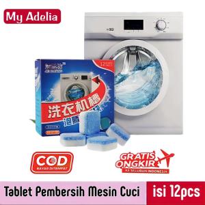 Sabun Tablet Pembersih Tabung Mesin Cuci ISI 12pcs / Deep Cleaning Washing Machine / Tablet Ajaib Pembersih Tabung Mesin Cuci Anti Bakteri