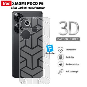 Skin Carbon Xiaomi Poco F6 5G Garskin Transformers Belakang Handphone