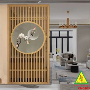 Vách ngăn CNC cho phòng khách nhà bếp nhà hàng spa CNC403 - Nội thất lắp ráp Viendong Adv
