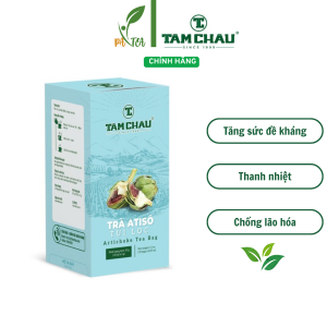 TRÀ ATISO TÂM CHÂU 50G - 25 túi lọc - ngăn ngừa ung thư tiểu đường tim mạch giải độc cơ thể