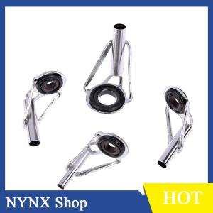 [NYNX] 8pcs Stainless Steel Fishing Rod Tip Ring Eye Guide with Ring Repair Kit 3 Styles for Enthusiast Outdoor Fishing Supplies