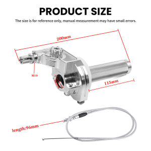 Free Gift-1PC Throttle Grips 22mm CNC Aluminum Alloy Twist Throttle Grip Universal Motorcycle Handle