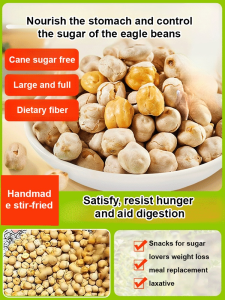 500g Canned Chickpeas Cooked/ready-to-eat Xinjiang Specialty Mixed Grains Soy Milk Companion Snack.