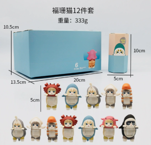Sonny Angel Mofusand Cats Blind Box Hippers Action Figures Cute Mysterious Toy Doll Gift Child Decoration Co Branded Collect