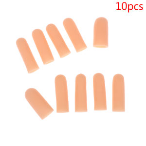 pamelaea 10pcs set Silicone Gel Tube Hand Bandage Finger Protector Pain Thumb Cap