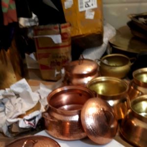 Nồi ăn  lẩu đồng đỏ (Niêu) nặng 1 ký gò thủ công