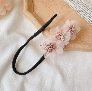 Chang กิ๊บสไตล์เกาหลี สําหรับผู้หญิงที่ชอบ DIY ลูกไม้ + ดอกไม้ เป็นขดลวด  hair accessories