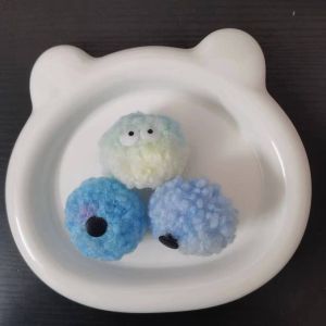 1/2/3pcs Women shoe Charms Crocs   Shoe Fluffy Pom Pom/ball   purple and yellow  color  DIY Cute Ball Shoe Decorations