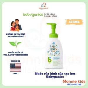 Nước rửa bình sữa Organic tạo bọt Babyganics 473ML