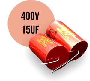 Tụ cản loa phân tần cản loa bass treble SPIRIT đỏ 15uf 400v tụ cản loa rời bass trung treble loa