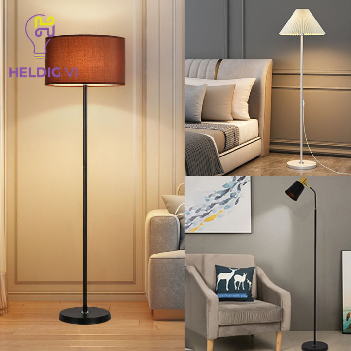 Nordic Floor Lamp Elegant Minimalist Modern Corner Light Tall Lampshade  Stand Lampshade For Bedroom Night Lights Living Room Study Decorative  Lighting