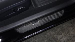 Cornerr 4Pcs Real Carbon Fiber Inner Side Plate Sticker For Tesla Model 3 2024 Car Interior Door Strip Panel Cover Trim Accessories M2Y9R