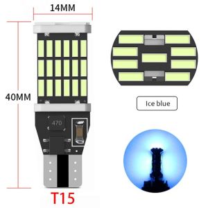 LAMPU LED MUNDUR T15 T10 W16W CANbus 45 LED SUPER BRIGHT ERROR FREE SENJA TITIK MATA SEN SEIN SIGN REM MOBIL MOTOR 4014