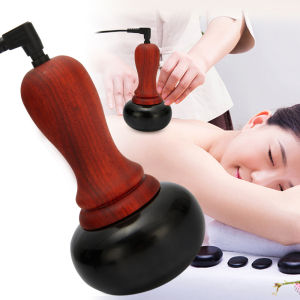 Hot Stone Electric Gua Sha Massager Bian Stone Gua Sha Scraping Back Heating Massage Relax Muscles Skin Lift Spa