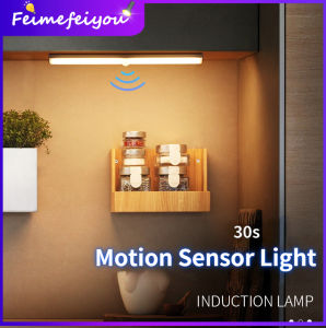 led night light motion sensor led lights auto usb rechargeable led motion sensor magnetic cabinet light bar Built-in Magnet for bedroom Closet Stairs Wardrobe Kitchen 50CM 30CM 21CM 15CM 10CM