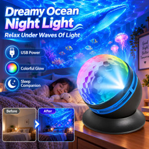 Dreamy Creative Projection Lamp Galaxy Star Projector Night Light LED Color Changing Bedroom Decor Kids Room Ambient Lighting