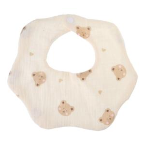 Burp Cloth Bib Baby Cotton Bibs with Floral Printing Comfort 1 Step Snap Button Drooling Bibs Skin Friendly Nursing Bib