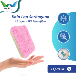 WARS Kain Lap Serbaguna 12 Layers Spons Magic Wet PVA Microfiber Sponge