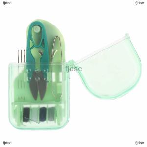 [COD] fjdse ชุดจักรเย็บผ้าแบบพกพาขนาดเล็กพกพาสำหรับเดินทางในบ้านกล่องอุปกรณ์เย็บผ้าเข็ม