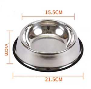 < INLIFE > P et Bowl Dog Bowl Dog Food Bowl Stainless Dog bowl water bowl Cat bowl Durable bowl