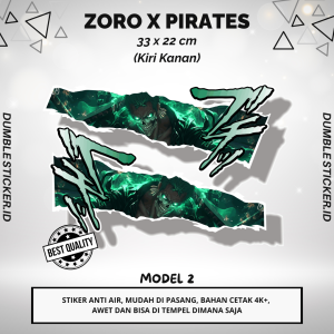 Sticker Stripping All Type Motor Print Cutting Stiker Mata Anime Zoro X Pirates Model 1