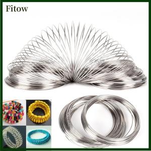 Fitow 100PCS Set Loops Stainless Steel Memory Wire Bracelet Bangle Jewelry Crafts Making