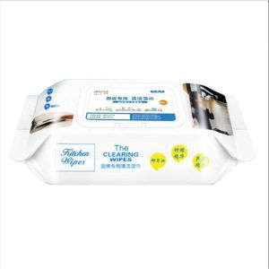 Kitchen Wet Wipes [80pcs]🔥Ready Stock🔥Cleaning Wet Tissues Thick Pembersih Kertas Dapur 厨房湿纸巾