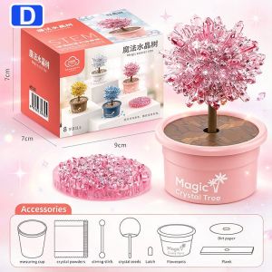 Dual Crystal Growing Tree Kit DIY Science Toy With Safety Accessories Parent Child Interactive Gift