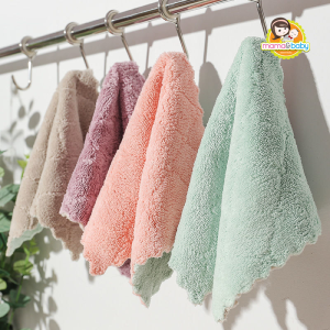 25Cmx25cm Microfiber Cleaning Cloths Absorbent Fast Drying Cleaning Towels Heavy Duty Hanging Towel