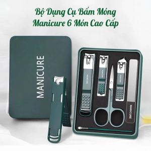 Bộ Dụng Cụ Cắt Móng 6 Món Inox Cao Cấp Kềm Cắt Móng Chân Lấy Khóe Chăm Sóc Móng Tại Nhà
