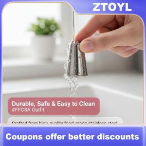 【ZTOYL】 Lớn đường ống lời khuyên thiết lập cho bánh trang trí 5 cái thép không gỉ đóng băng vòi phun cho Pastry tráng miệng DIY nướng
