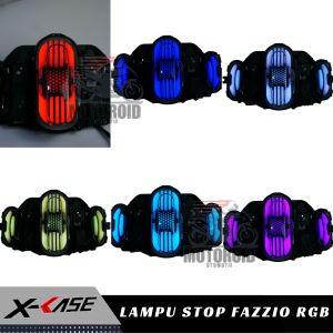 LAMPU STOP FAZZIO RUNNING RAINBOW RGB SET LAMPU REM BELAKANG PELANGI