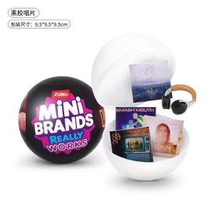 ZURUBrands Really Works Mystery CapsulePlayable Vinyl Record Album Dollhouse Ornament Collectible Kids Birthday Gift