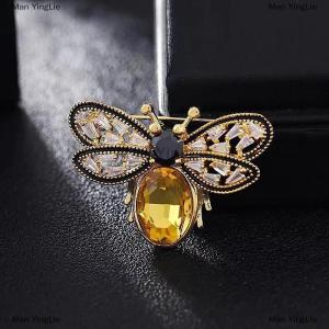 [COD] Man YingLie Vintage Little Bee Brooches For Women Clothing Coat Scarf Jewelry Party Accessories