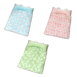 Cooling Pet Mat For Dog Cats Nonslip Ice Silk Bedding Small Pet Bed Pad With Lovely Pattern for Small Breeds Resting
