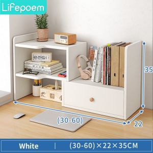 Adjustable Desktop Storage Rack Shelf Expandable Organizer Shelf Space Saver counter Multipurpose Tabletop Rack Rak Buku Desk Organizer Shelf
