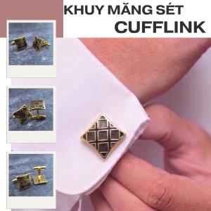 Khuy măng sét - Cufflink cao cấp lịch lãm và sang trọng đẳng cấp QT1368