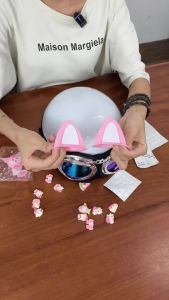 DANSHOP - Thời Trang - An Toàn Mũ Bảo Hiểm phượt Nửa Đầu nón bảo hiểm 1/2 màu Trơn Kèm Kính UV đầu khóa đỏ cao cấp bảo hành 12 tháng