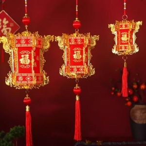 YIDIA แบบจีน โคมไฟปีใหม่ หกเหลี่ยม โชคดี โคมไฟแขวน ของตกแต่งบ้าน แบบดั้งเดิม โคมไฟเทศกาลฤดูใบไม้ผลิ เทศกาลฤดูใบไม้ผลิ