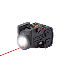 BLO-043 Outdoor Mini 500 Lumens Red/Green/Blue Beam and LED Combo Flashlight with Strobe Magnetic Rechargeable Light Fits 20-21mm Rail