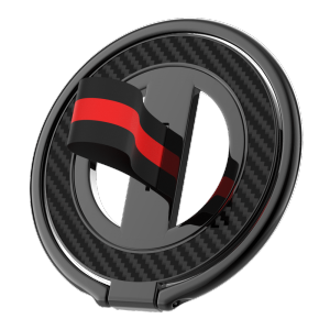 Metal For Magsafe Cellphone Grip Phone Ring Stand Portable Carbon Fiber Magnetic 360° Rotation Webbing Lanyard Ring Phone Holder